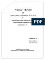 Hal Project On Performance Appraisal