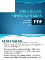 Etika Dalam Pendidikan Luar