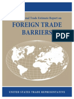 2014 National Trade Estimate Report On Foreign Trade Barriers