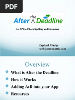 Download An API to Check Spelling and Grammar by rsmudge SN23932626 doc pdf