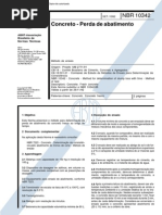 NBR 10342 - Concreto - Perda de Abatimento