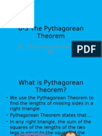 6-3 The Pythagorean Theorem
