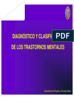 Diagnostico y Clasificación de Los Trastornos Mentales