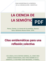 Peirce - La Ciencia de La Semiótica - Citas para Su Análisis en Clase