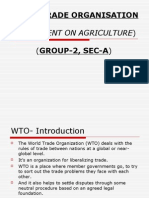 (Agreement On Agriculture) (GROUP-2, SEC-A) : World Trade Organisation