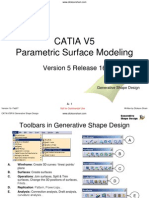 Catia V5 Surface (Parametric)