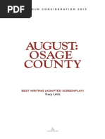 August Osage County Screenplay