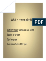 What Is Communication?