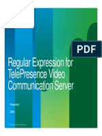 Regular Expressions For Cisco TelePresence Video Communication Server