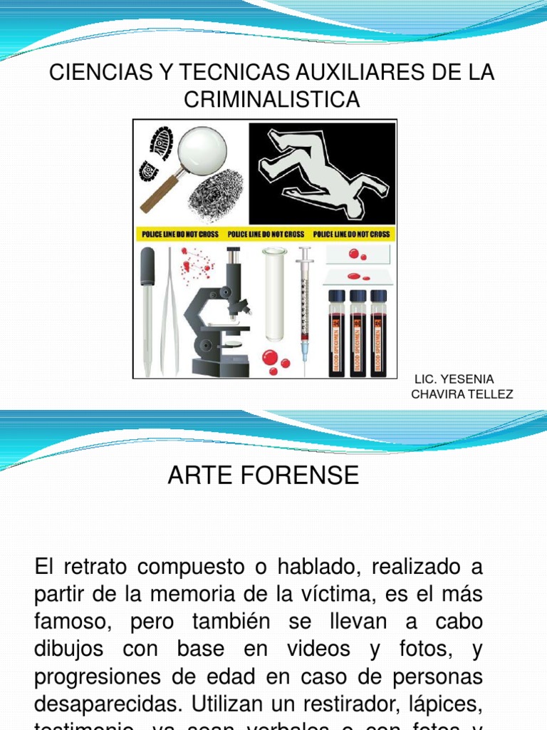 Ciencias y Tecnicas Auxiliares de La Criminalistica