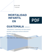 Mortalidad Infantil en Guatemala