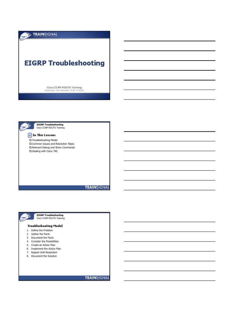 EIGRP Troubleshooting Guide | PDF | Ip Address | Routing