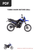 Download Yumbo Shark Motard 200 - Manual de Servicios by Walter Montenegro SN239374478 doc pdf