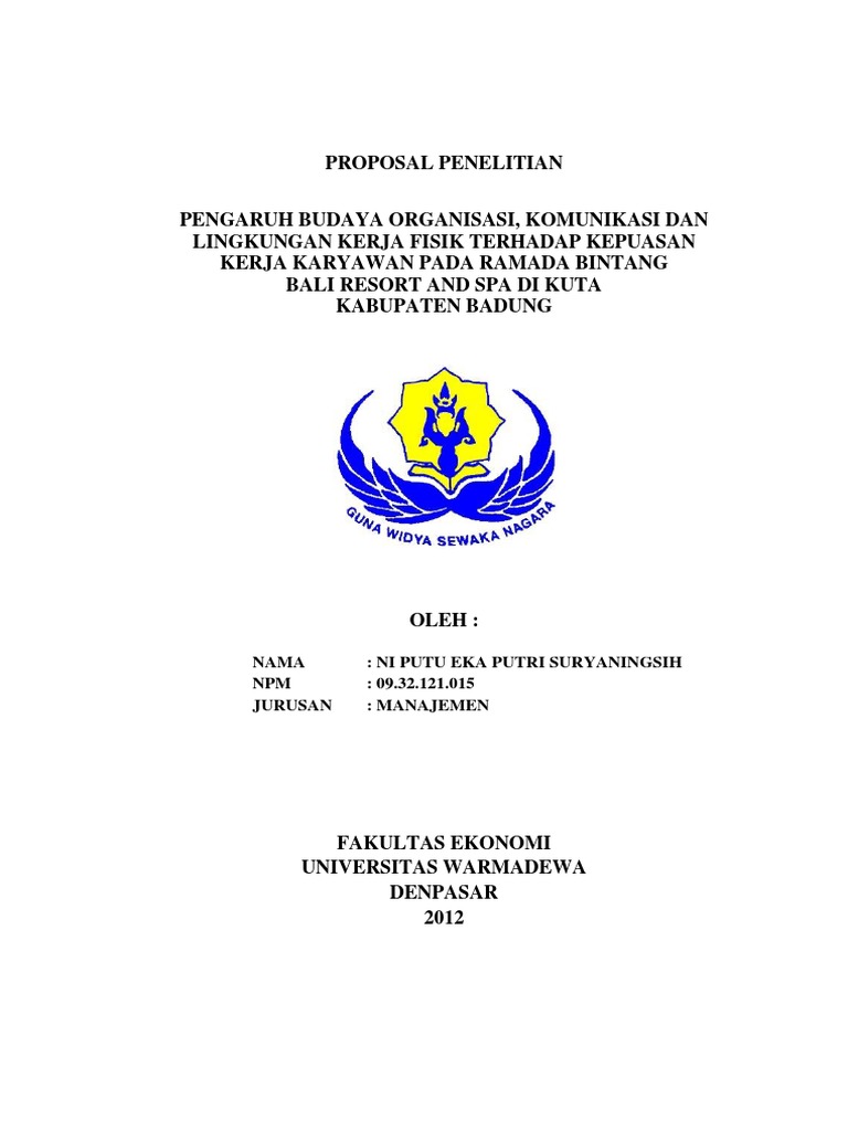 Contoh Proposal Sdm Sss