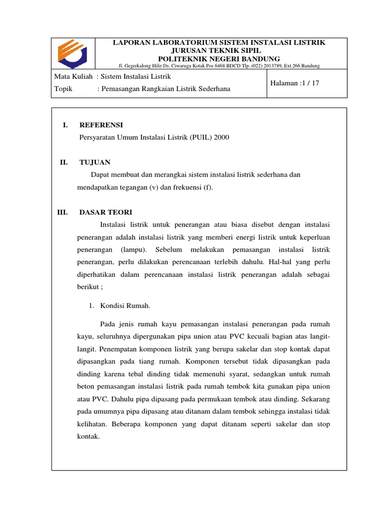 Laporan Instalasi Sederhana