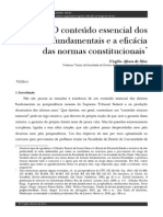 Virgilio Afonso Da Silva - O Conteudo Essencial Dos Direitos Fundamentais e Eficácia Das Normas Constitucionais