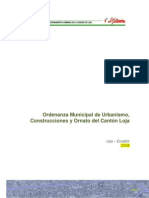 Plan de Ordenamiento Urbano de La Ciudad de Loja