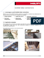 Basics of post-installed rebar connections