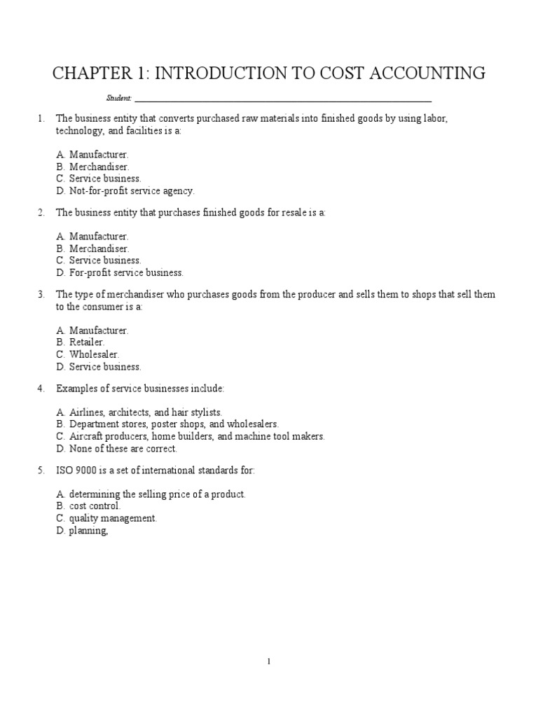 Chapter 1 Introduction To CA Textbanks | PDF | Inventory | Debits And ...