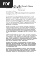 Download President Barack Obama Delivers Remarks on Isil by Jamie Henry SN239378040 doc pdf