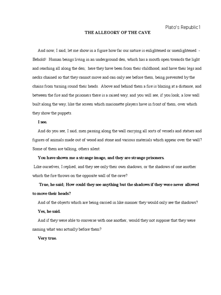 Allegory Cave PDF Truth Epistemology