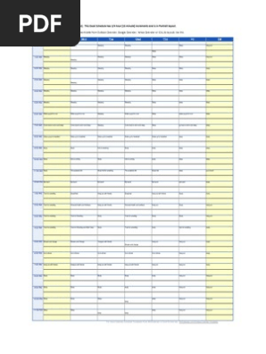 schedule weekly 24 hours