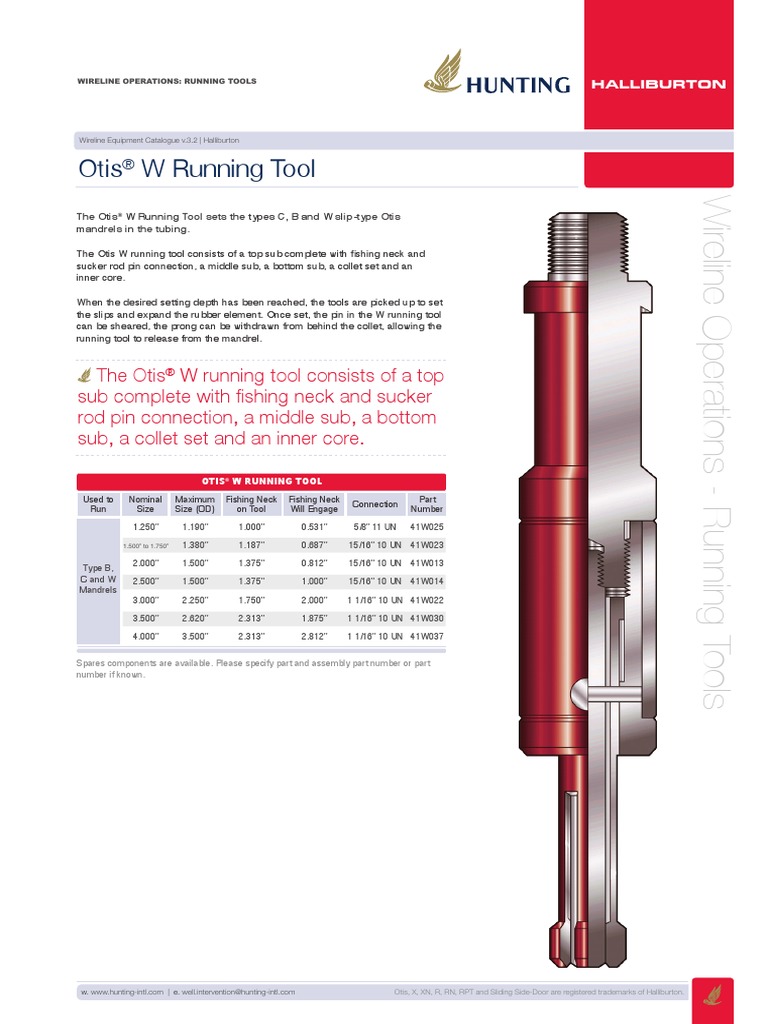 Halliburton Otis WRunning Tool PDF
