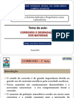 Corrosão e Degradação Dos Materiais (UFERSA)