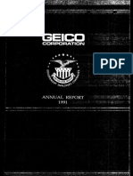 GEICO's 1991 Annual Report Highlights Financial Results and Quality Improvement Focus