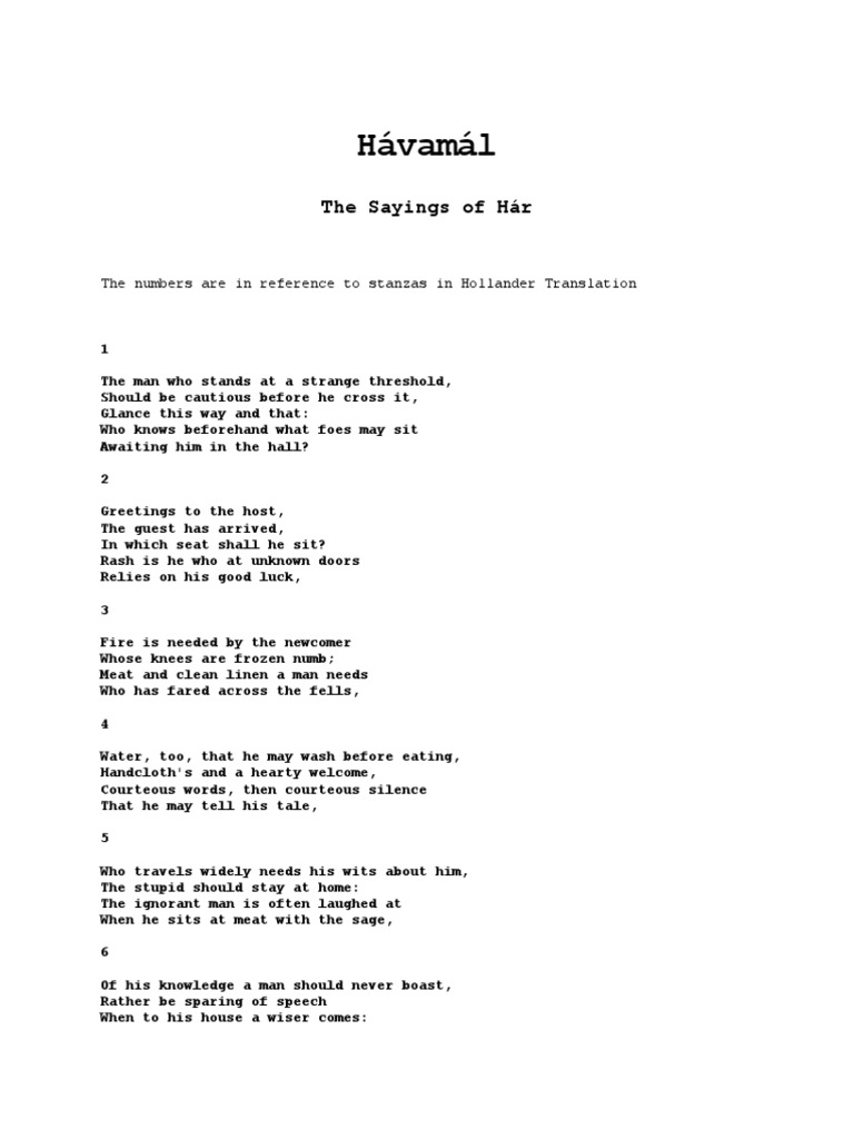 Havamal: The Sayings Of The Vikings Hardback Book The Cheap Fast - Foto 7