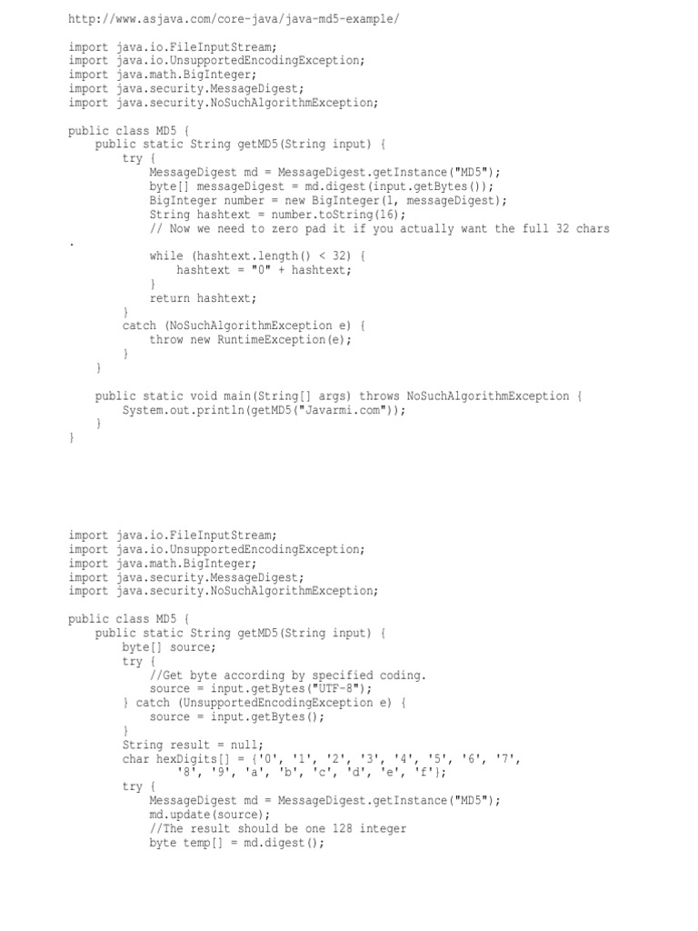 MD 5 | PDF