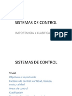 Tema 2 Importancia y Clasificacion de Los Sistemas de Control