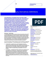 2011 ISDA Equity Derivatives Definitions: July 2011