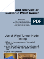 Study and Analysis of Subsonic Wind Tunnel-Ppt1234