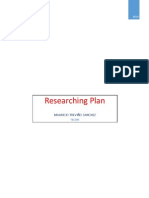 Researching Plan: Mauricio Treviño Sanchez