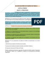 Reglamento de Asociaciones de Padres de Familia