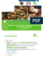 Roles of Soil Types and Heavy Metals in Cocoa Productions