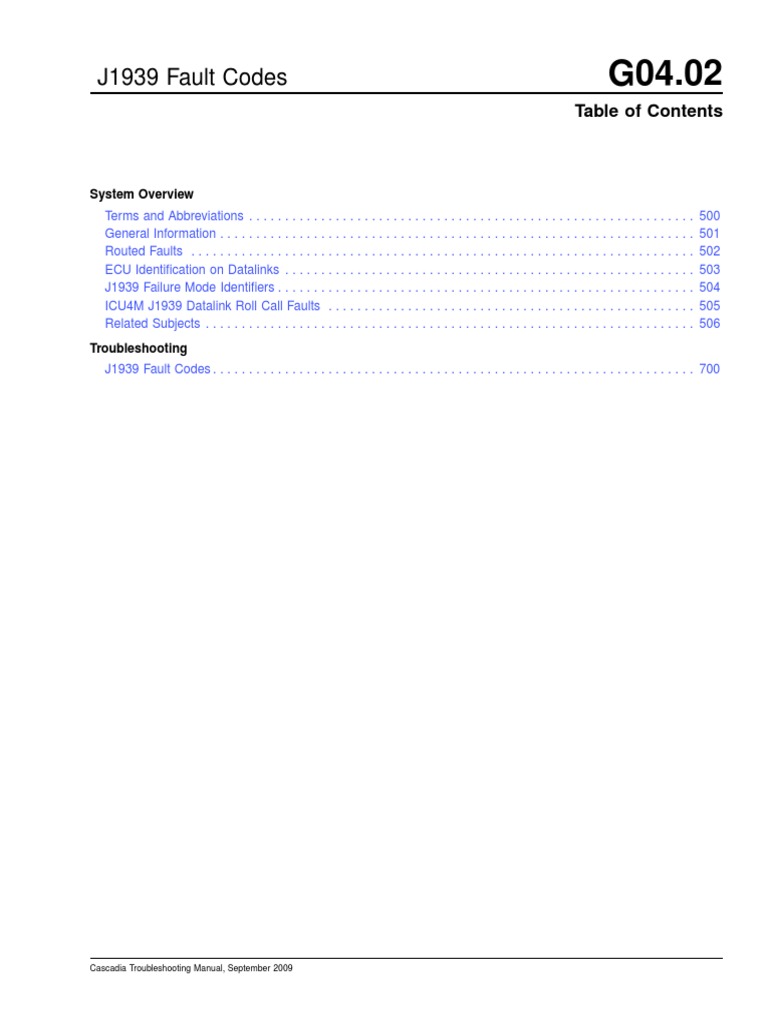 J1939 Fault Codes System Overview PDF Electrical Engineering