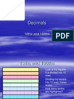 Decimals 10th 100ths