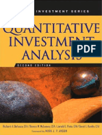 Quantitative Investment Analysis 