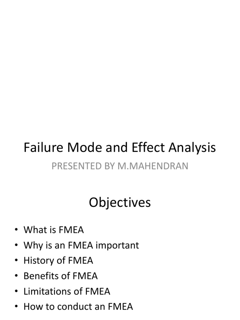 Understanding Failure Mode Effects Analysis | PDF | Reliability ...