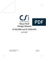 Shear Wall Design Manual: IS 456:2000 and IS 13920:1993