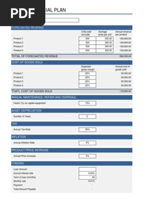 5 Year Financial Plan
