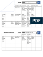 Shooting Schedule Group Names: Kieron Diaz, Gary Abisogun, Daniel James