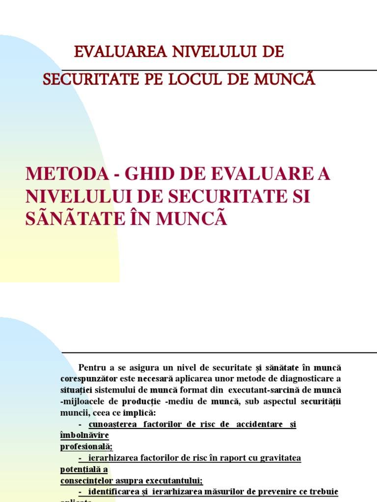 Metode De Evaluare