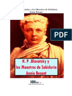 H. P. Blavatsky y Los Maestros de Sabiduría - Annie Besant