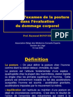 Place de L'examen de La Posture Dans L'évaluation Du Dommage