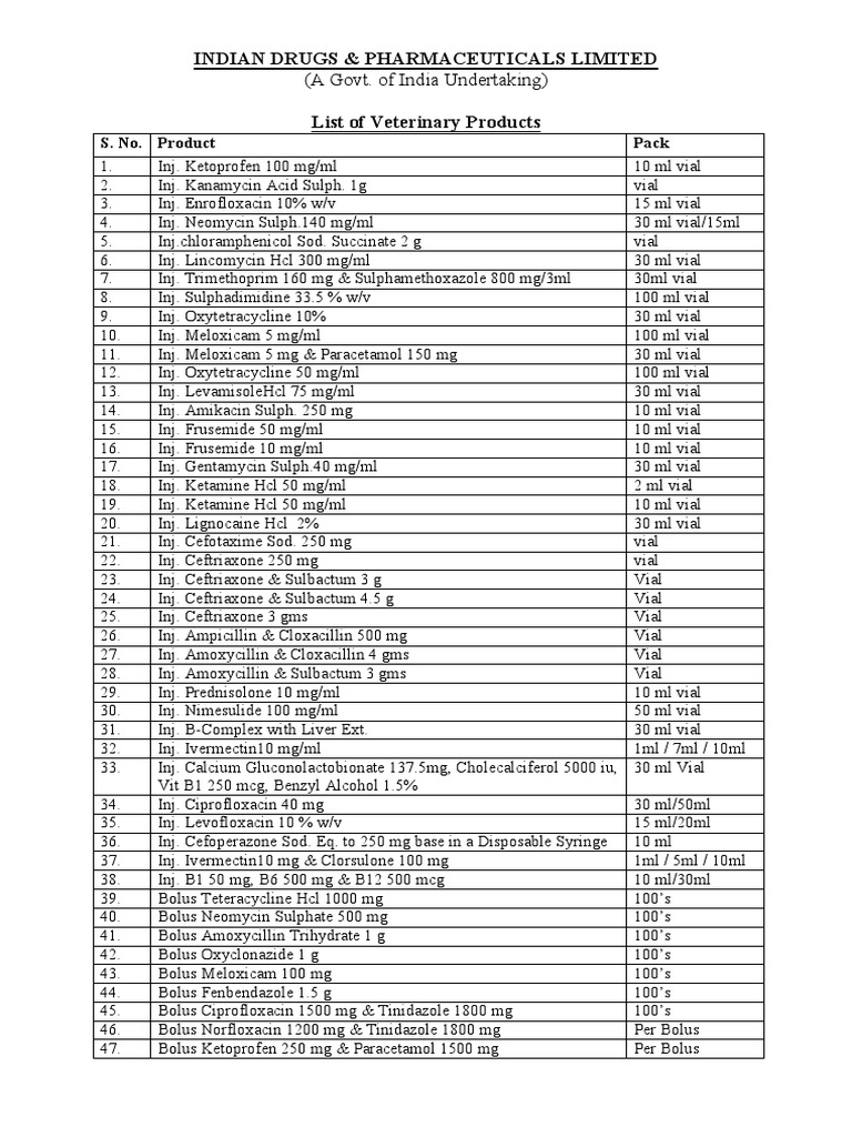 veterinary-products-list-pdf