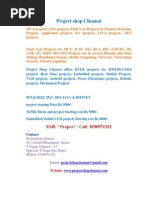 Download Bulk Projects by projectshopchennai SN239415941 doc pdf