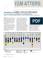 Harmonised Colours and Alphanumeric Marking